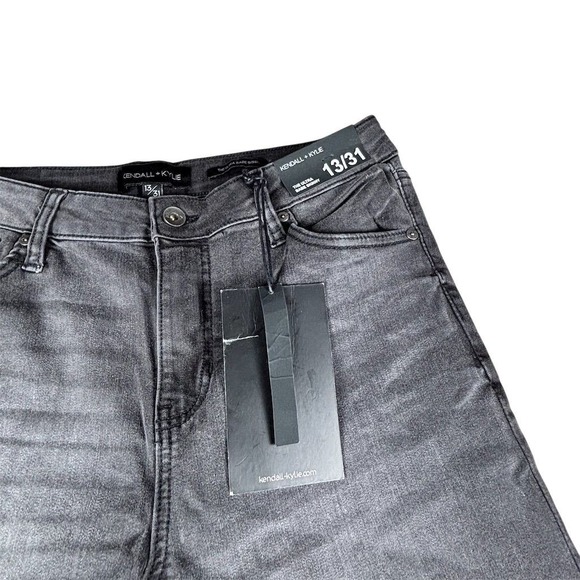 Kendall + Kylie Women's Skinny Jeans Size 13 Gray Dark Wash 31 Waist - Picture 9 of 9